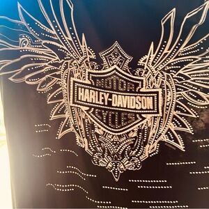 Harley Davidson Shirt with Embellishnents